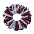 Spirit Pomchies  Ponytail Holder - Burgundy Red/Light Blue